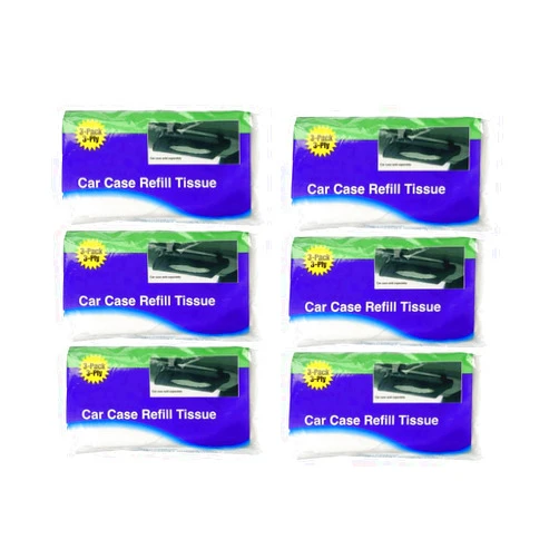 THE UM24 Car Case Visor Refill 3 Ply Tissue Wipes 18Refills (6 Bags)