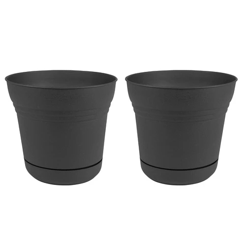 Bloem Saturn Planter with Saucer, 7