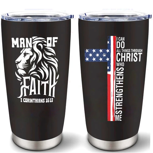 Gtdodcsd Christian Gifts for Men, Christian Gift Tumbler 20oz, Birthday Spiritual Gift for Christian Men, Religious Gifts for Men, Bible Gifts, Catholic Gifts, Spiritual Gifts