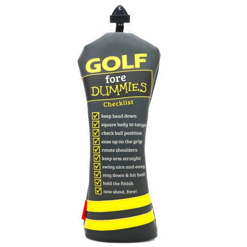 MADSON GOLF Funny Golf Fore Dummies Checklist Headcovers for Blade Putters Headcover, Great Golfer Golf Gifts for Dad, Men, and Women