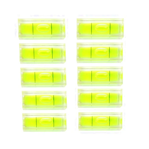 YOTOM 11pcs Mini Level Picture Hanging Spirit Bubble Level, 10x10x29mm Square Level Mark Measuring Tools