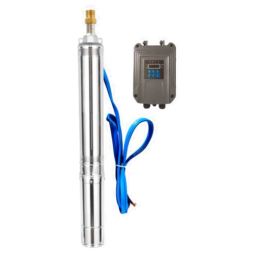IMeshbean Solar Water Pump, DC24V 270W Submersible Deep Well Pump, 3 inch Stainless Steel Deep Well Pump with MPPT Controller for Industrial Irrigation Household Water Tank Water Supply