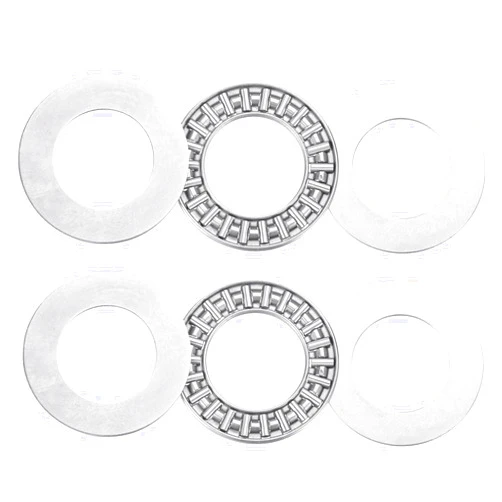uxcell 2 Pcs AXK2035 2AS Thrust Needle Roller Bearings with Washers, 0.79