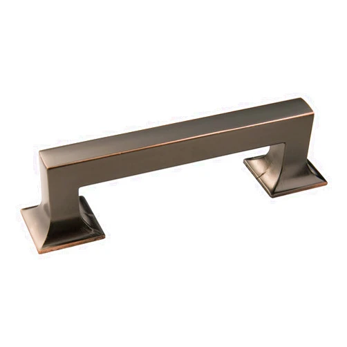 Hickory Hardware Studio Collection Pull 3-3/4 Inch (96mm) Center to Center Oil-Rubbed Bronze Highlighted Finish