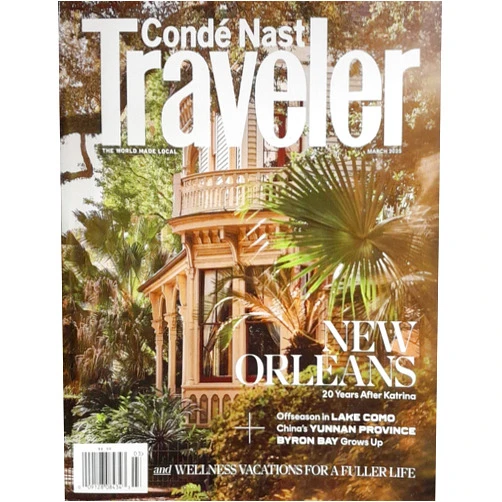 By Conde Orleans (Author) Conde Nast Traveler Magazine March 2025 New Orleans