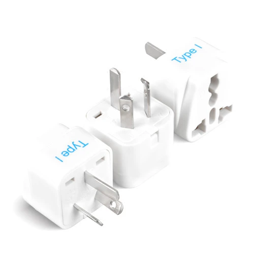 Ceptics Australia, China, New Zealand Travel Plug Adapter (Type I) - 3 Pack [Grounded & Universal] (GP-16-3PK)
