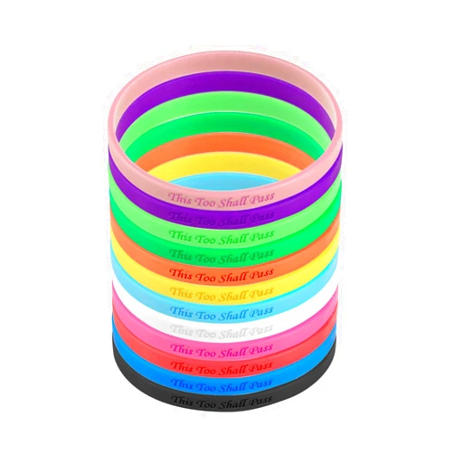 Generic 12 Colors Set-Personalized 5mm Silicone Rubber Thin Bar Inspirational Encouragement Bracelets,Christian W W J D Jesus Jewelry,Yoga Inspired Hope Jewelry
