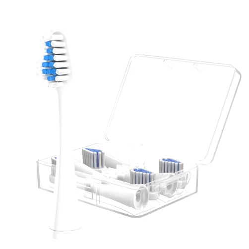 Carepik Replacement Toothbrush Heads Compatible for Waterpik Complete Care 5.0/9.0 (CC-01/WP-861), STRB-8WW,(4-Pack, White)