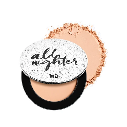 Urban Decay All Nighter Waterproof Setting Powder, Matte Finish, Universal Translucent Pressed Powder, Mattifies Shine & Oil, Sweat-Proof, Blurs Pores, Smooths Skin, Vegan, Cruelty-free - 0.26 oz