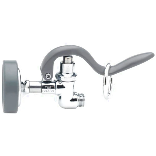 T&S Brass B-0107 Spray Valve for use in commercial kitchens. Pre-rinse sprayer meets new Department of Energy requirements with 1.15 GPM flow rate