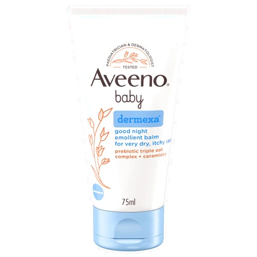 Aveeno Baby Dermexa Good Night Emollient Balm, 75 ml