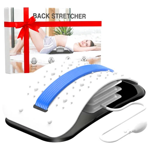Docemel Back Stretcher for Lower Back Pain Relief,Adjustable Inversion Lumbar Traction Device,Lumbar Support Board for Spinal Decompression and Scoliosis,Sciatic Nerve Release Tool,Back Cracker Board