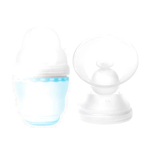 Olababy GentleBottle(Sky, 4oz) + Breast Milk Collection Attachment Bundle