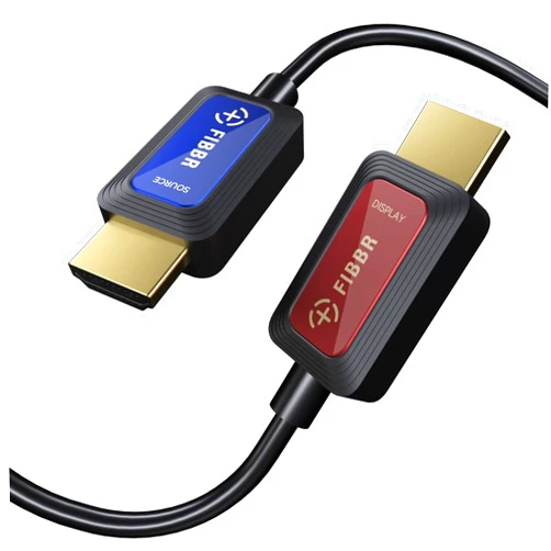 GeoHN.G Fiber Optic HDMI Cable 24ft, 48Gbps High-Speed HDMI 2.1 Cable 8K@60Hz 4K@120Hz Dolby/Dynamic HDR/HDCP 2.3/eARC 8K Fiber One-Direction HDMI Cord Compatible with Blu-ray/TV Box/HDTV/Projector