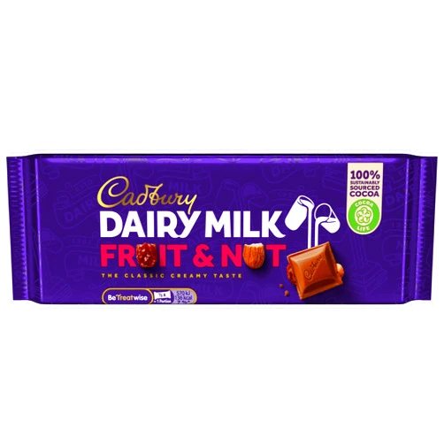 Cadbury Dairy Milk Fruit & Nut 180G