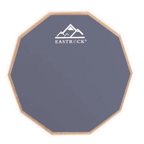 EASTROCK 8 Inches Practice Drum Pad, Double Sided Slient Drum Pad, Silicone Dumb Drum for Beginners,Gray