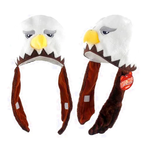 American Carnival Mart Hat-A-Mals Soft Plush Bald Eagle Animal & Mascot Hat