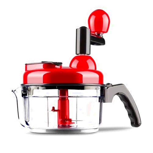QZUKOY Hand crank food processor chopper for vegetables fruits nuts with egg white separator