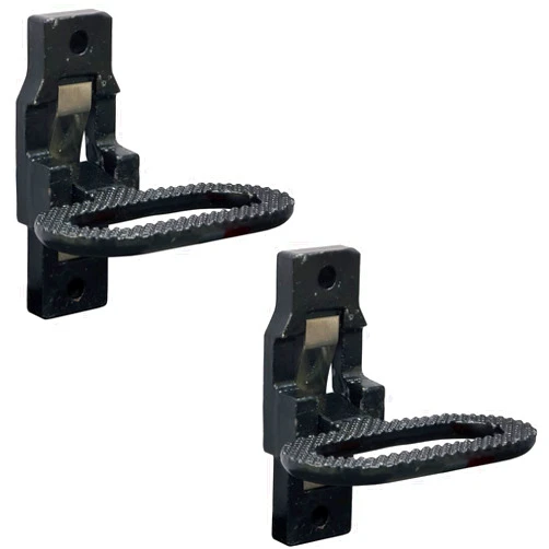Buyers Products Company Buyers Products B2797BPC2 Black E Coat Folding Safety Step and Handle with Safety Storage, 2 Pack, Multi-Purpose Step and Grab Handle for Trucks, Trailers, Busses & RVs