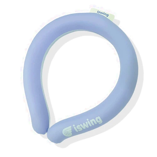 KOREAC_ ISWING Neck Cooling Tube Neck Wrap - Ice Cold Lasts for Hours, Durable & Resuable, Cool Comfort for Hot Car, Work Area, Lawn Care, or Travel (SkyBlue_ L, 1EA)