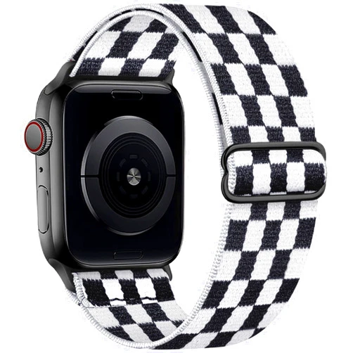 Cangroo Stretchy Nylon Band Compatible with Apple Watch Series 9 8 7 45mm 41mm Ultra 2 Band 49mm Series 6 5 4 SE 44mm 40mm Series 3 2 1 38mm 42mm Men iWatch Bands Womens Elastic Solo Loop Sports Strap
