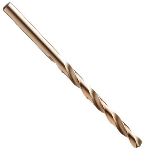 Chicago-Latrobe Chicago Latrobe 550ASP Cobalt Steel Jobber Length Drill Bit, Gold Oxide Coated, Round Shank, 135 Degree Split Point, 5/16