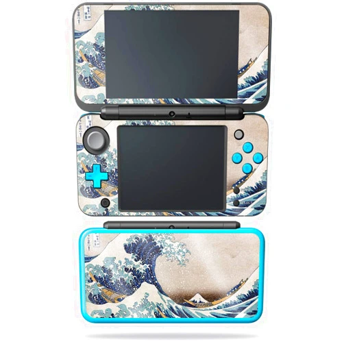 MIGHTY SKINS MightySkins Glossy Glitter Skin for Nintendo New 2DS XL - Great Wave Of Kanagawa | Protective, Durable High-Gloss Glitter Finish | Easy to Apply, Remove, and Change Styles | Made in The USA