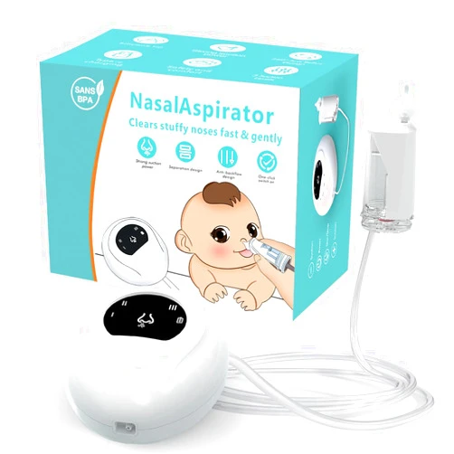 CozyZen Nasal Aspirator for Baby, Electric Nose Aspirator for Toddler, Automatic Baby Nose Sucker, Anti-Backflow Design, 3 Adjustable Suction Level, Cordless & Rechargeable
