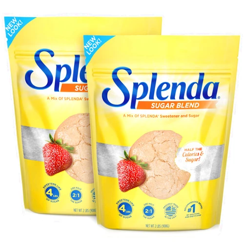 SPLENDA Low Calorie Sweetener for Baking Resealable Bag, Sugar Blend, 32 Ounce (Pack of 2)