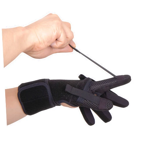 NEOFECT Finger Splint - Finger Training & Rehab Orthotics, Minimizes Spasticity, Stretch & Functional Grasp, Prevents Stiffness for Stroke, TBI, Increased Muscle Tone, Hemiplegia (Large Left)
