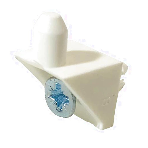 ReplacementScrews White Shelf Support Pins Compatible with IKEA Part 101558 (Pax, KOMPLEMENT) (Pack of 8)