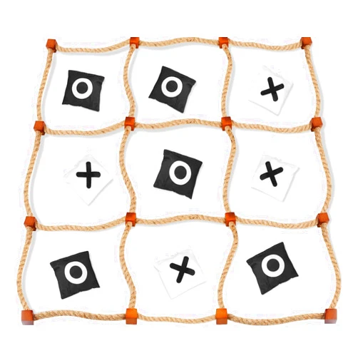 DUOLIYBC Giant Tic Tac Toe Outdoor Games, Bean Bag Toss Outdoor Games for Kids, Giant Yard Games for Adults, Jumbo Large Wooden Tic Tac Toss, Backyard Lawn Camping Games (4ft x 4ft)