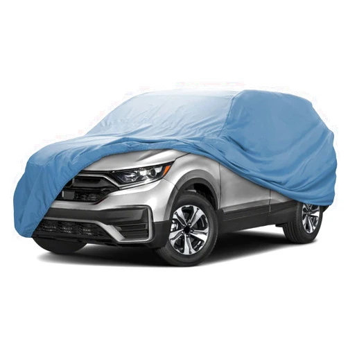 iCarCover 18-Layers Premium SUV Car Cover Waterproof All Weather, UV Sun Protection, Snow & Dust Resistant | Custom Form-Fit with Straps | Universal, Breathable & Padded Car Cover SUV | 202-209
