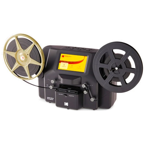 KODAK REELS 8mm & Super 8 Films Digitizer Converter with Big 5” Screen, Scanner Converts Film Frame by Frame to Digital MP4 Files for Viewing, Sharing & Saving on SD Card for 3” 4” 5” 7” and 9” Reels
