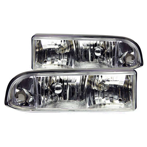 Anzo USA 111014 Chevrolet S10 Crystal Chrome Headlight Assembly - (Sold in Pairs)
