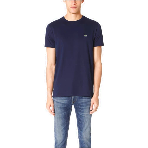 Lacoste Mens Short Sleeve Crew Neck Pima Cotton Jersey T-Shirt
