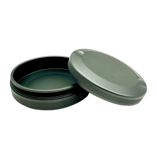 Syn Tin 3.0 | Metal Snus Can | Snus Container | Metal Container for Zyn | Small Storage Tin | Pouch Tin | Smell Proof Container | Discreet Stash Container (Gunmetal Gray)