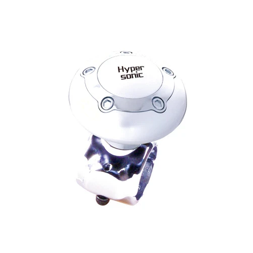 Hypersonic Vehicle Power Handle Car Steering Wheel Spinner Accessory Knob Universal Fit for Car (Silver)
