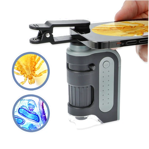 Carson MicroBrite Microscope Kit, 60x-120x LED Pocket Microscope for Adults or STEM Education, Pro Includes Adapter with CarsonCam Phone App Converts into Powerful Handheld Digital Microscope (MM-350)