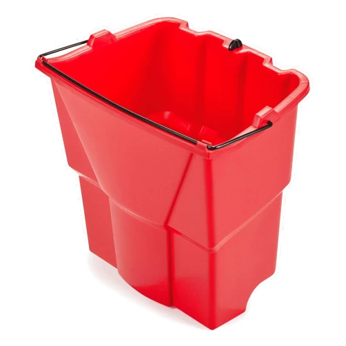 Rubbermaid Commercial Products Dirty Water Bucket for WaveBrake 2.0 35 Qt. Mop Bucket System, 18-Quart Capacity, Red, 14