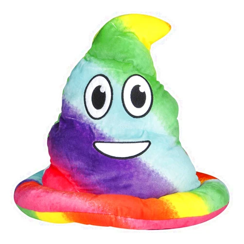 Rhode Island Novelty Rainbow Emoticon Poop Hat, One per Order