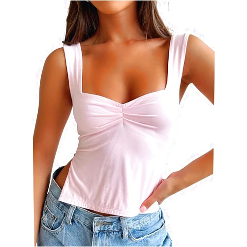 Trendy Queen Womens Going Out Crop Tops Backless Tank Tops Summer Y2k Teen Girls Basics Cute Clothes