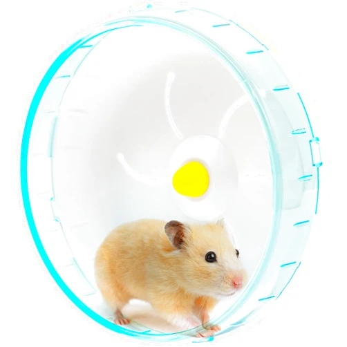 BLLREMIPSUR 6.9 Inch Hamster Running Wheel, Silent Hamster Exercise Wheels, Mount on Hamster Cage, for Dwarf Hamster, Pet Mouse, Mice