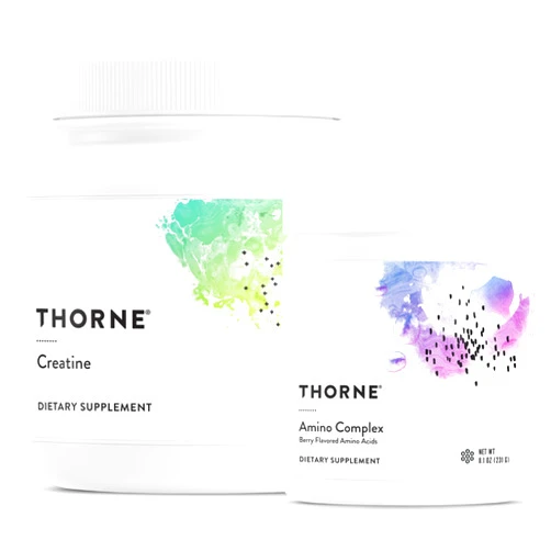 THORNE Performance Power Duo - Amino Complex + Creatine Combo for Energy, Lean Muscle, and Endurance - NSF Certified for Sport - 30 to 90 Servings