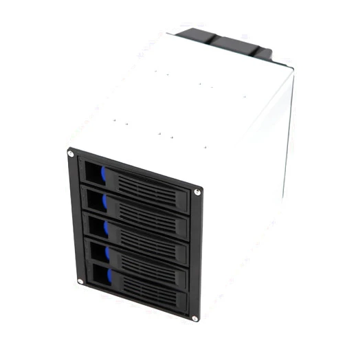 Rosyouth Hard Drive Enclosure Internal, 5 Bay HDD Cage Chassis, 3 x 5.25 Drive Bays, 5 x SATA 3.5