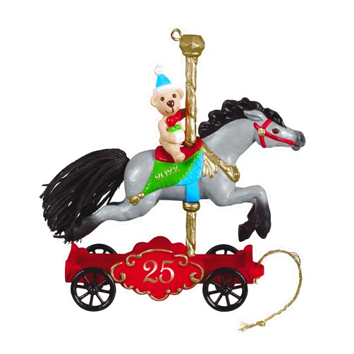 Hallmark Keepsake Plastic Christmas Ornament 2022 Year-Dated, A Pony for Christmas