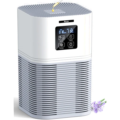 VEWIOR Air Purifiers for Home, HEPA Air Purifiers for Large Room up to 600 sq.ft, H13 True HEPA Air Filter with Fragrance Sponge 6 Timers Quiet Air Cleaner for Pets Dander Odor Dust Smoke Pollen