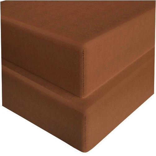 FLXXIE 2 Pack Microfiber Fitted Crib Sheets, Super Soft and Cozy Toddler Fitted Sheets for Standard Crib and Toddler Mattresses, 28x52, Brown