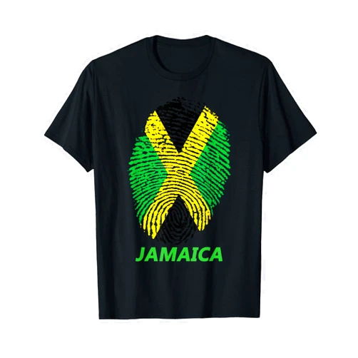 Jamaica Watercolors Jamaican Flag Apparel Jamaica Retro Vintage Watercolors Sport Reggae Jamaican Flag T-Shirt