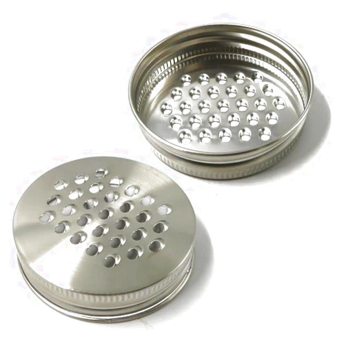 Generic Stainless Steel Regular Cheese Grater Lid, Mason Jar Grater Lids, Lid Slicer Shredder Grater, Perfect For Hard Parmesan, Ginger, Vegetables, Butter (86mm)